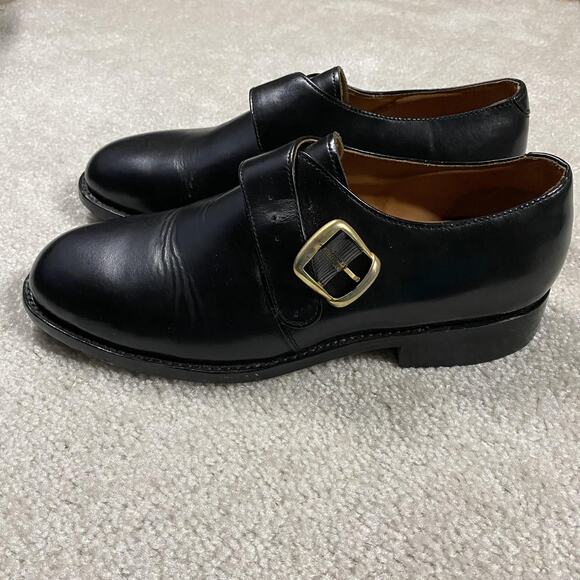 Thomas Foley Of England Shoes Mens Size 8 Black Leather Monk Strap Buckle Dress main image 5